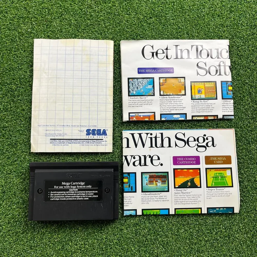 Double Dragon Sega Master System Game And Case
